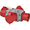 Gele helm in een rode cirkel met de woorden 'SPECIAL' en 'ROBUST'.