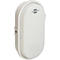 Ovale, witte wandlamp. Bovenop het 'brennenstuhl' logo.