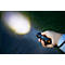 Rood cirkelvormig symbool met witte tekst: CREE LED.