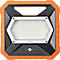 Brennenstuhl professionalLINE LED Baustrahler X 8050 M, 8900 lm, 80 W, spritzwassergeschützt, mit Deckel, dimmbar, Haltebügel, Innen- & Aussen, IP54, 109 x B 310 x 305 mm, orange/schwarz