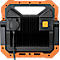 Brennenstuhl professionalLINE LED Baustrahler X 8050 M, 8900 lm, 80 W, spritzwassergeschützt, mit Deckel, dimmbar, Haltebügel, Innen- & Aussen, IP54, 109 x B 310 x 305 mm, orange/schwarz
