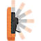 Brennenstuhl professionalLINE LED Baustrahler X 8050 M, 8900 lm, 80 W, spritzwassergeschützt, mit Deckel, dimmbar, Haltebügel, Innen- & Aussen, IP54, 109 x B 310 x 305 mm, orange/schwarz