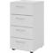 Breno ladekast, 4 laden, metalen handgrepen, B 400 x D 420 x H 748 mm, lichtgrijs/lichtgrijs