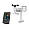 Digitale Wetterstation von Bresser mit farbigem Display und externem Sensor für Wind und Temperatur.