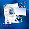 Briefpapier met kerstthema Sigel Blue Harmony, A4, 90 g/m², 100 vellen