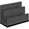 Briefständer WEDO Black Office, schwarz mattiert/glänzend, 2 Fächer
