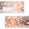 Briefumschläge Sigel Golden Glow, DIN lang, weihnachtliches Kerzen-Motiv, Sichtfenster, gummierter Verschluss, FSC®-Papier, beige-champagner-gold, 50 Stück