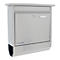Brievenbus Lettero Inox, postrol, roestvrij staal