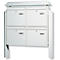 Brievenbus-unit Terzo, 4-voudig, wit