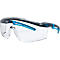 Bril met veren Uvex astrospec 2.0, EN 166, EN 170, polycarbonaat helder, frame blauw/lichtblauw, 5 stuks