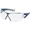 Bril met veren Uvex pheos cx2 fbl sv, EN 166, EN 170, polycarbonaat helder, frame blauw/grijs, 5 stuks