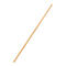 A single, long wooden pole, diagonally in front of a white background.