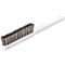 Brosse fine L.225mm 0,15mm fil d'acier VA ondulé 4 rangées LESSMANN