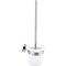 Brosse WC tesa Moon, fixation sans perçage, solution adhésive incluse, amovible, aspect inox