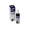 Brother Stamp Creator Pro Stempeltinte in einer Flasche neben der blauen Verpackung.