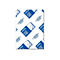 Weiße Papierverpackung mit blauem Brother-Logo und Aufschrift Inkjet Plain Paper in mehrsprachigem Design.