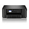 Schwarzer Drucker mit Display und Knöpfen, Text: DCP-J13100W, Wi-Fi.