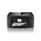 Schwarzer Brother DCP-J1460DW Multifunktionsdrucker druckt ein Dokument aus.