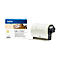 Etikettenrolle und Karton von Brother, DK-11247. Aufdruck: "Large Shipping Labels - Black on White Paper".