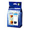 Blauwe Brother inktcartridge, LC3235XL, met cyaan inkt en andere informatie.