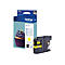 Gelbe Brother Tintenpatrone neben der Verpackung mit dem LC123Y Aufdruck.