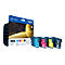 Tintenpatronen-Set von Brother. Die Kartuschen sind in Cyan, Magenta, Gelb und Schwarz gehalten. Auf der Verpackung steht LC1100.