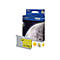 Gelbe Brother Tintenpatrone LC1000Y, gelber Aufdruck, Box mit Mond- und Erdbild.