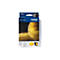 Emballage d'une cartouche d'encre Brother, bleu-noir avec un design spatial, encre jaune. Inscription : 'LC1100Y'