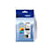 Eine Brother Tintenpatrone in einer blauen Verpackung mit Produktinformationen und dem Brother-Logo.