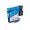 Blaue Brother LC527C Tintenpatrone vor weißem Hintergrund.