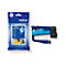 Blaue Brother LC527C Tintenpatrone in Originalverpackung vor weißem Hintergrund.
