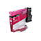 Magenta Brother LC527M Tintenpatrone vor weißem Hintergrund.