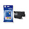 Brother Tintenpatrone LC527XLBK in blauer Originalverpackung neben der schwarzen Patrone.