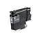 Schwarze Brother LC527XLBK Tintenpatrone vor neutralem Hintergrund.