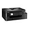 Schwarzer Brother Multifunktionsdrucker mit Display. Uhrzeit: 09:00 Uhr. Zahlentasten, Tasten mit Funktionen.