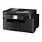 Schwarzer Brother-Multifunktionsdrucker; Bedienfeld mit Touchscreen.
