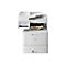 Weißer Multifunktionsdrucker mit Touchscreen und Bedienfeld. Ein Blatt mit 'Incoo Update' wird bedruckt.