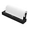 Mobiler Thermodrucker, schwarz, mit Papierrolle. Logo 'Brother'.
