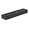 Schwarzer Brother PocketJet Drucker, blaues Element, Beschriftung: Power, Data, Status. Aufschrift: Brother, PocketJet. 