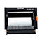 Nahaufnahme des offenen Brother RJ Series Etikettendruckers mit eingelegter Papierrolle.