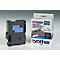 Graue Brother P-Touch-Kassette und Box, Text "P-Touch 7000/8000", "TX-355".