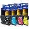 Brother Sparpaket 4 Tintenpatronen LC-1100BK/C/M/Y schwarz, cyan, magenta, gelb, original