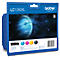 Brother Sparpaket 4 Tintenpatronen LC-1280XLBK/C/M/Y schwarz, cyan, magenta, gelb, original