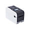 Etikettendrucker Brother TD-2D, weiß-schwarz, Display, Bedienelemente.