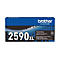 Brother TN2590XL Tonerkartuschen-Verpackung in Blau und Schwarz.