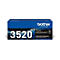 Une cartouche de toner Brother bleue avec le numéro 3520 et le logo Brother.