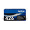 Ein blauer Brother-Toner-Kasten mit der Aufschrift 426 und TN426BK. Der Karton hat die Aufschrift "at your side".