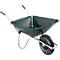 Brouette, 100 litres, 13,5 kg, Bac en plastique vert