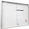 BST MEDIA ST vitrinekast, voor binnen, gehard veiligheidsglas, schuifdeur, displayformaat 21x DIN A4