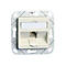 BTR C6A Module 1 Port 270° UPk - Anschlussdose, Unterputz - CAT 6a - RJ-45 - Pure White, RAL 9010